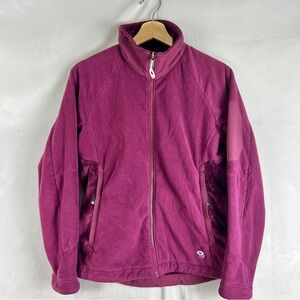 MOUNTAIN HARDWARE Fleece Sweater Jacket Women's Small Purple Full Zip Activewear